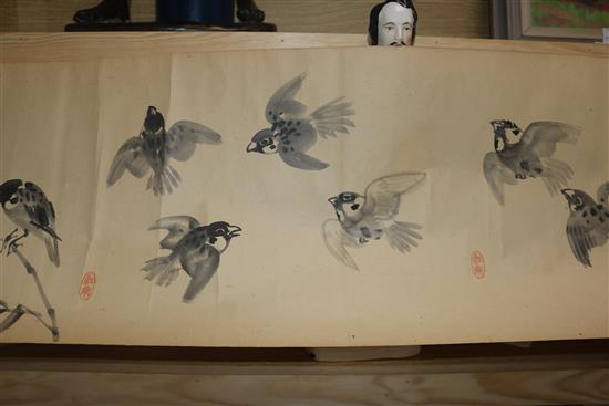 An album of Chinese paintings and a hand scroll